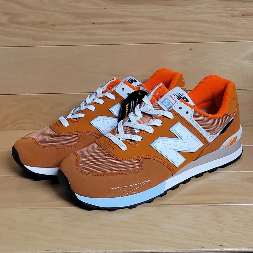New Balance 574 Cordura Rust Morning Fog Orange Mens Shoe Sneaker ML574HS2 - Picture 5 of 13